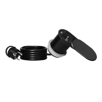 GNIAZDO MEBLOWE ORNO OR-GM-9042/B Ø6cm KABEL 1,9m 2xUSB